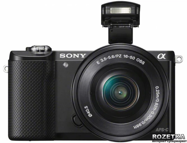 Фотоаппарат Sony Alpha 5000 16-50mm Kit Black (ILCE5000LB.CEC