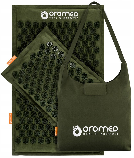 Масажний килимок для акупресури Oromed ORO-HEALTH Green (5904305746302) - зображення 1