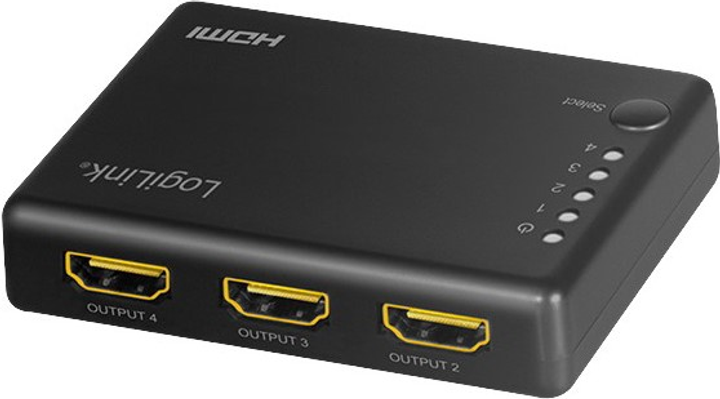 Przełącznik wideo LogiLink 4 x HDMI 4K 30 Hz (4052792062342) - obraz 2