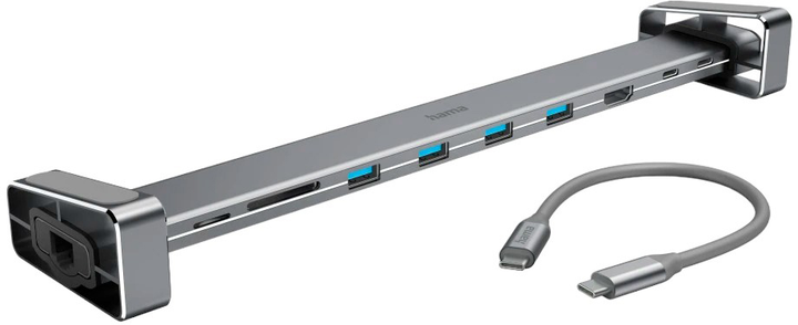 Stacja dokująca Hama Connect2Office Basic USB-C 9 portów (4047443436757) - obraz 1