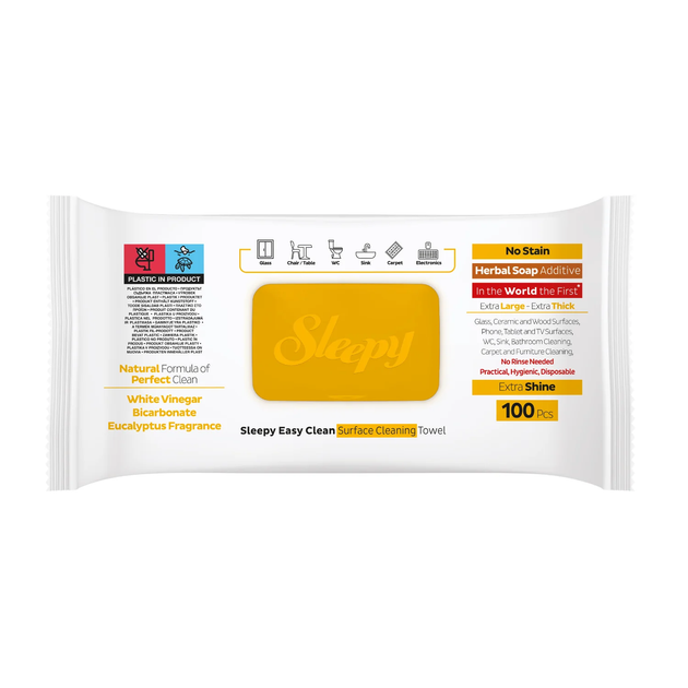 Вологі серветки для прибирання Sleepy Easy Clean з клапаном Евкаліпт, 100шт - зображення 2