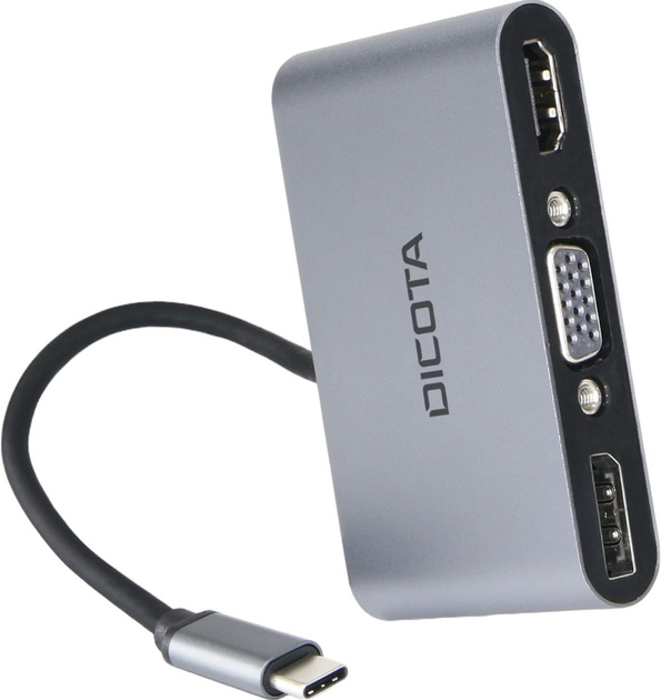 Док-станція Dicota 5 в 1 4K HDMI/DP PD 100 W (7640239421417) - зображення 4
