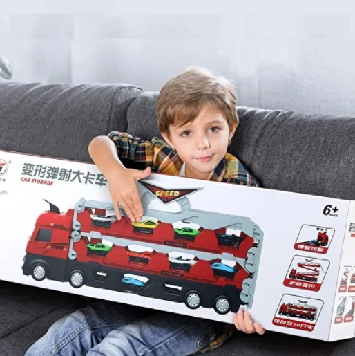 Dプライス　車載器　2個セット Игровой набор игрушечная фура з розкладною трасою до 2х метров и 8