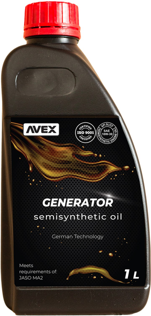 Масло моторное для генераторов AVEX Generator 10W-30 1 л (4820260712590 ...