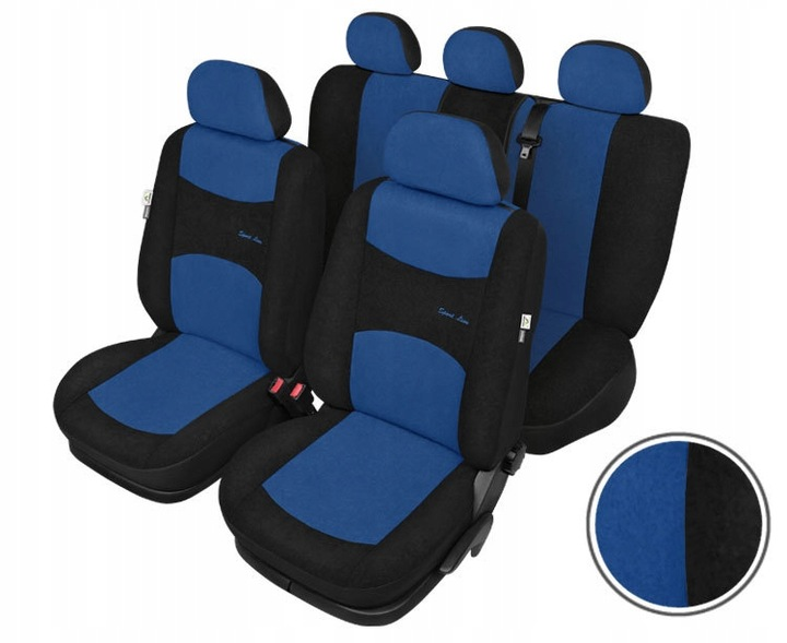 Авточохли з автотканини Kegel-Blazusiak SPORT LINE+ для RENAULT SANDERO 2007-2012 Синій - зображення 11