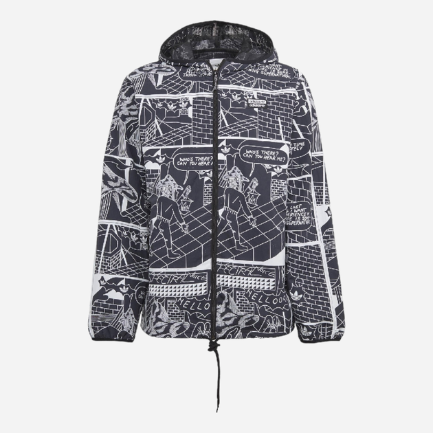 Kurtka jesienna męska Adidas Originals RYV Graphic GN3333 L Czarna (4064045663756) - obraz 4