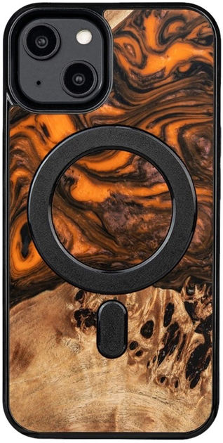 Etui Bewood Unique Orange do iPhone 15 Plus z MagSafe Orange/Black (5907511793047) - obraz 1