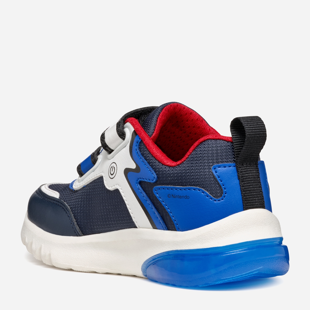 Buty sportowe chłopięce Geox J Ciberdron Boy Super Mario J46LBI054FUC4226 26 Ciemnogranatowe (8056206923157) - obraz 4