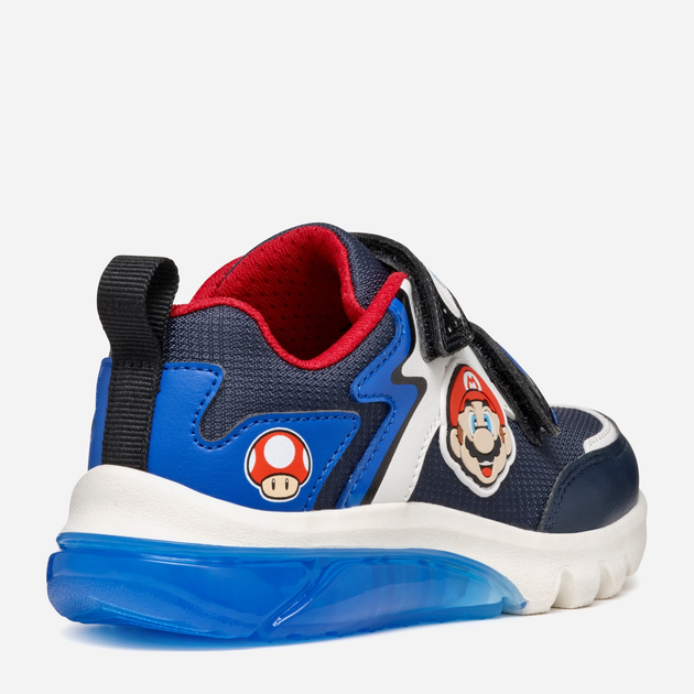 Buty sportowe chłopięce Geox J Ciberdron Boy Super Mario J46LBI054FUC4226 26 Ciemnogranatowe (8056206923157) - obraz 5
