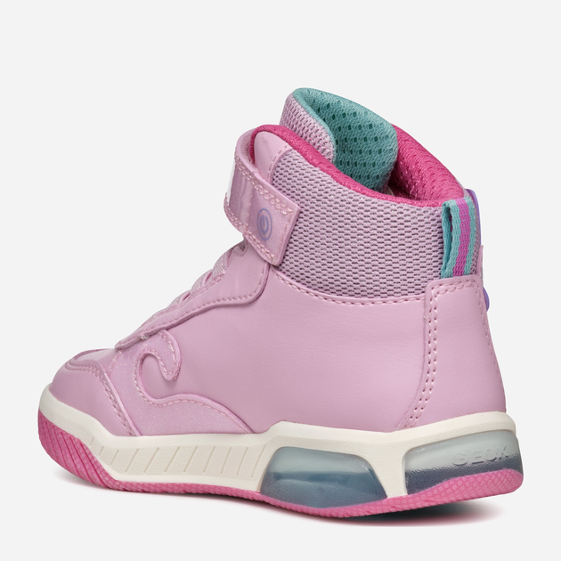 Дитячі кеди для дівчинки Geox J Inek Girl J46ASB0BCKCC8206 31 Рожеві (8056206891111) - зображення 4