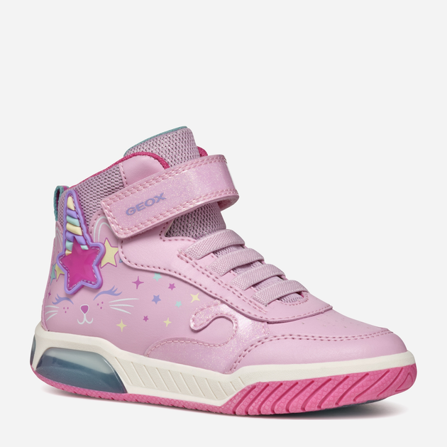 Sneakersy dziecięce dla dziewczynki wysokie Geox J Inek Girl J46ASB0BCKCC8206 32 Różowe (8056206891128) - obraz 3
