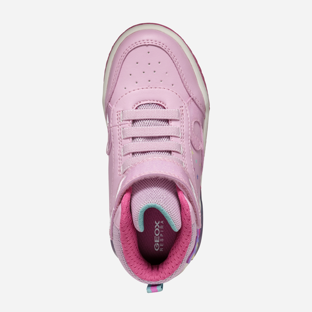 Sneakersy dziecięce dla dziewczynki wysokie Geox J Inek Girl J46ASB0BCKCC8206 34 Różowe (8056206891142) - obraz 7