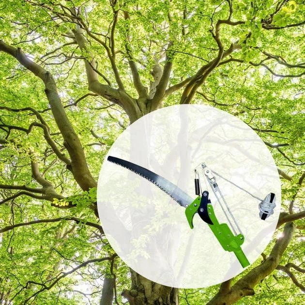 Секатор Bass Polska 8899 178-290 см телескопический с пилой с рычажной системой канатной тяги - изображение 4