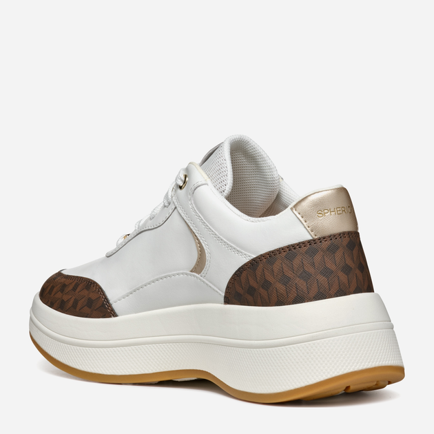 Sneakersy damskie Geox D Spherica Ecub-3 D46WTD08504C0356 39 Białe (8056206959453) - obraz 3