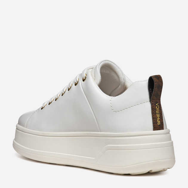 Sneakersy damskie na platformie Geox D Spherica Ecub-2 D46WVA00085C1000 37 Białe (8056206853720) - obraz 3