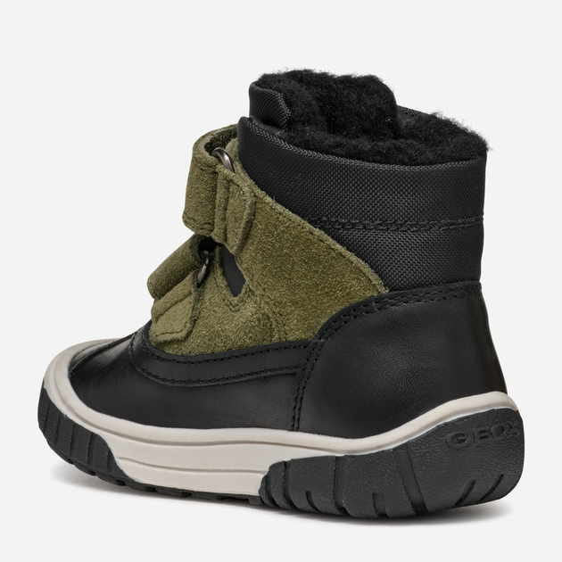 Дитячі зимові чоботи-дутики для хлопчика Geox B Omar Boy Wpf B462DC022FUC0520 26 Чорний/Оливковий (8056206936379) - зображення 3
