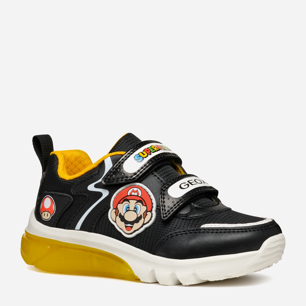 Buty sportowe chłopięce Geox J Ciberdron Boy Super Mario J46LBI054FUC0054 24 Czarne (8056206922983) - obraz 3