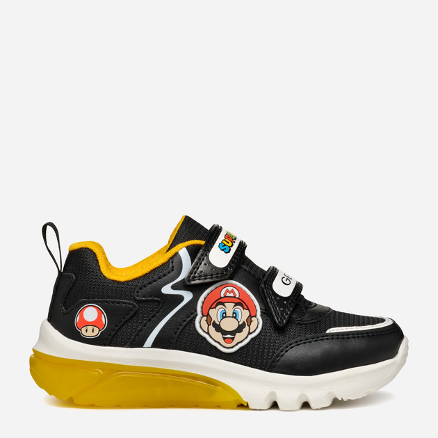 Buty sportowe chłopięce Geox J Ciberdron Boy Super Mario J46LBI054FUC0054 25 Czarne (8056206922990) - obraz 2