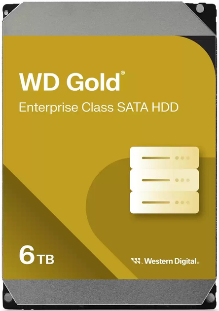 Dysk twardy Western Digital Gold Enterprise Class 6TB 7200rpm 256MB 3.5" SATAIII (WD6004FRYZ) - obraz 1