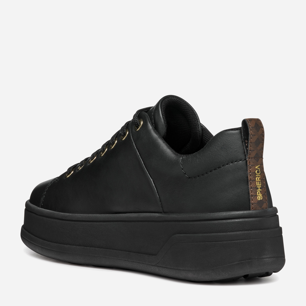 Sneakersy damskie na platformie Geox D Spherica Ecub-2 D46WVA00085C9997 40 Czarne (8056206910386) - obraz 3