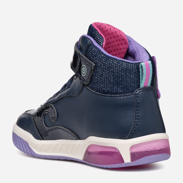 Sneakersy dziecięce dla dziewczynki wysokie Geox J Inek Girl J46ASB0BCKCC4243 33 Granatowe (8056206891029) - obraz 5