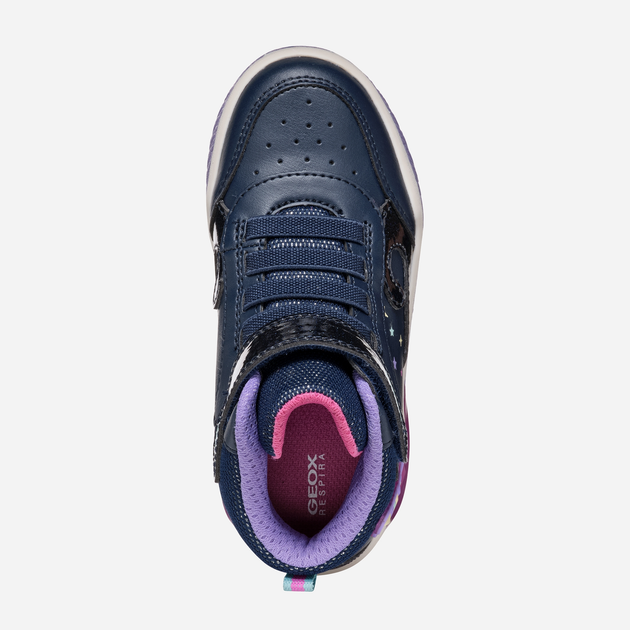 Sneakersy dziecięce dla dziewczynki wysokie Geox J Inek Girl J46ASB0BCKCC4243 31 Granatowe (8056206891005) - obraz 6