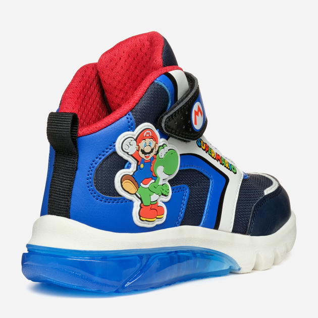 Дитячі черевики для хлопчика Geox J Ciberdron Boy Super Mario J46LBJ054FUC4226 28 Темно-сині (8056206923478) - зображення 5