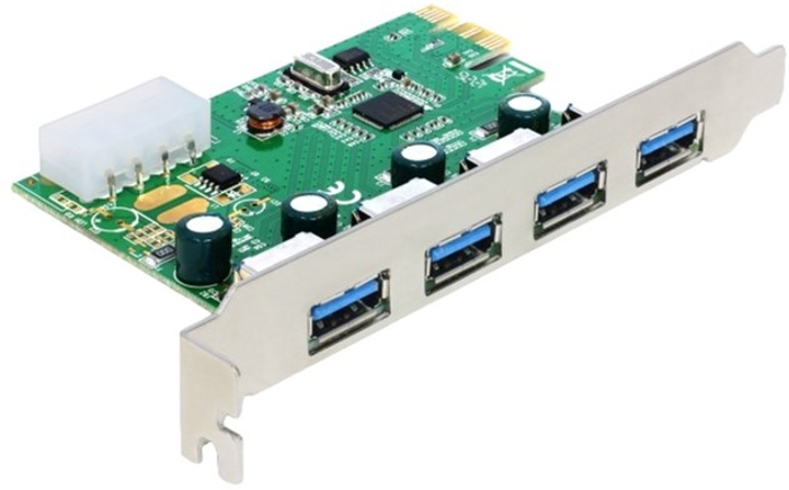 Karta rozszerzeń Delock PCIe - 4 x USB 3.0 (4043619893638) - obraz 1