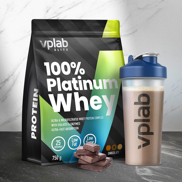 Протеїн VPLab 100% Platinum Whey 750 г Шоколад (5060255353929) - зображення 5