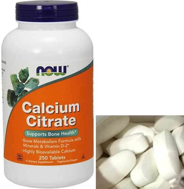 Кальций цитрат Now Foods Calcium Citrate 250 таб - изображение 2