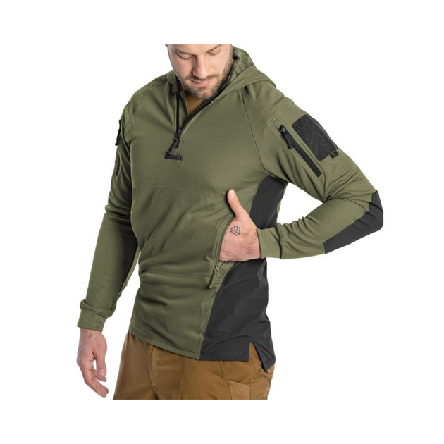 Кофта тактична Helikon-Tex RANGE HOODIE - TopCool, оливковий, розмір XXL (BL-BRH-TC-0201A-B07) - зображення 2