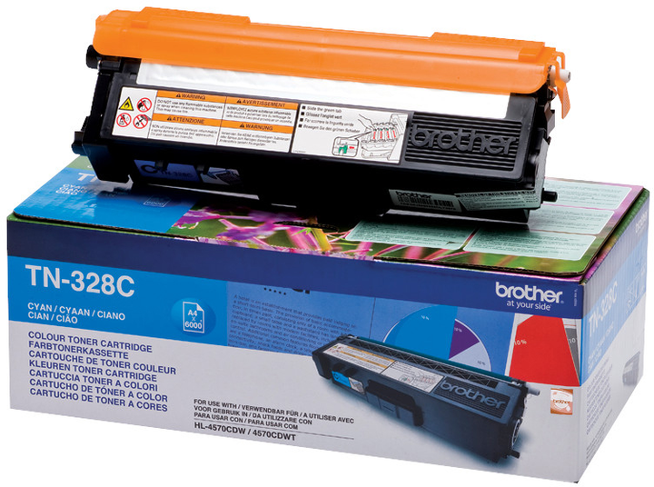 Toner Brother TN-328C Cyan (4977766679435) - obraz 1