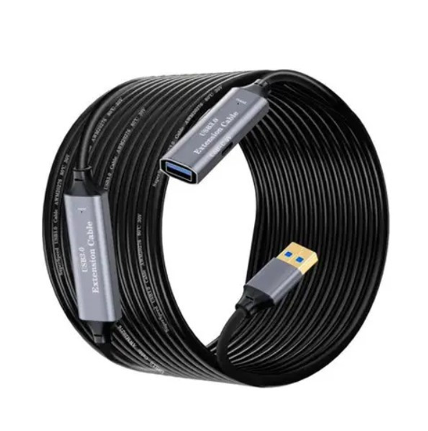 Удлинитель USB 3.0, активный репитер, кабель AM – AF с Type-C, 10 м ...