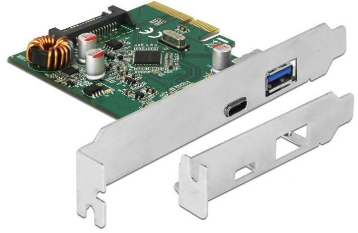 Karta rozszerzeń Delock PCI-Express do USB Type-C/Type-A (4043619902996) - obraz 1