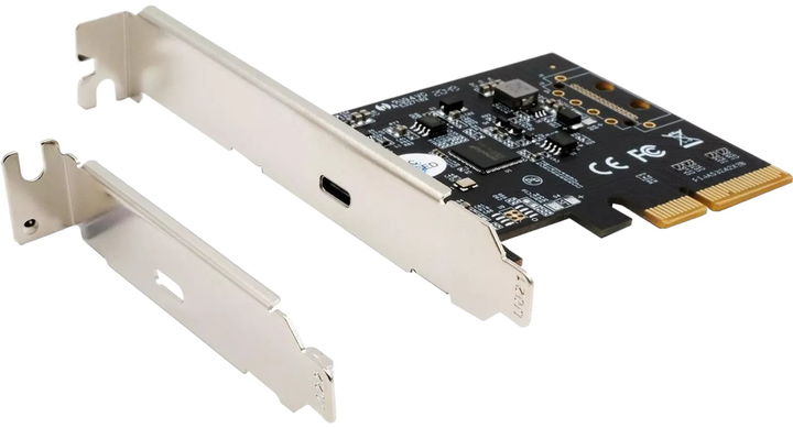 Karta rozszerzeń Exsys EX-12011 PCI-E x 1 - 1 x USB Type-C 3.2 Gen 2x2 (EX-12011) - obraz 1