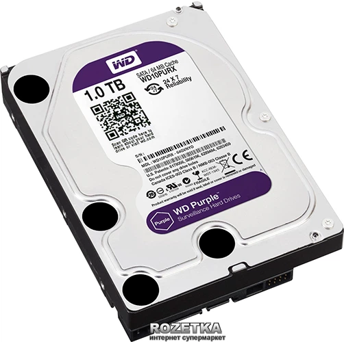Жесткий диск Western Digital Purple 1TB 64MB 5400rpm WD10PURX 3.5