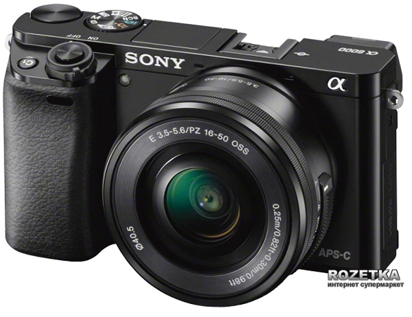 Фотоаппарат Sony Alpha 6000 Kit 16-50mm Black (ILCE6000LB.CEC