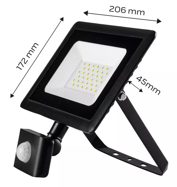 Reflektor LED NEO Tools 30W 2550 lm IP65 z czujnikiem ruchu 99-049 (5907558452464) - obraz 4