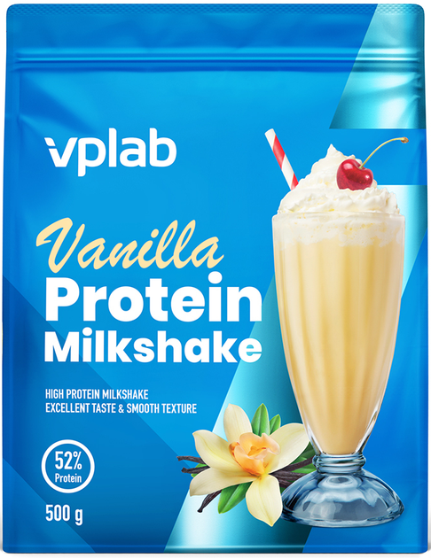 Białko VPLab Milkshake 500 g Vanilla (5060730361388) - obraz 2