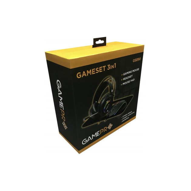 Мишка GamePro GS890 Combo 3 в 1 миша + ігрова поверхня + гарнітура (GS890) - изображение 3