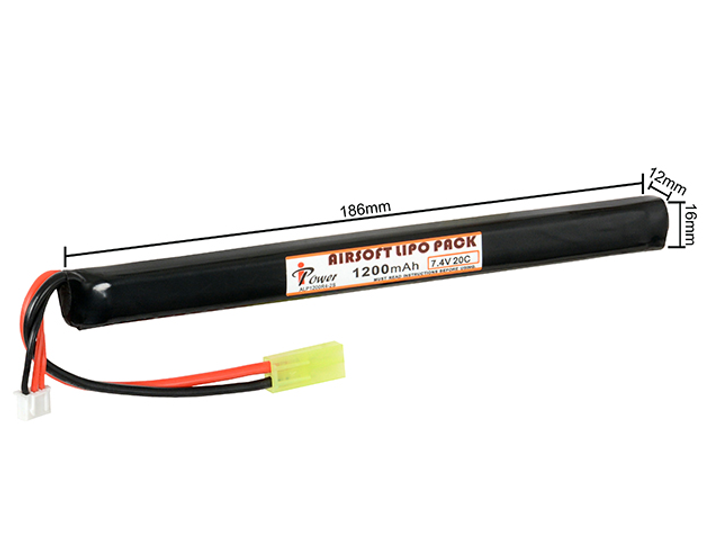 Акумулятор IPower LiPo 7.4V 1200mah 20c - зображення 2