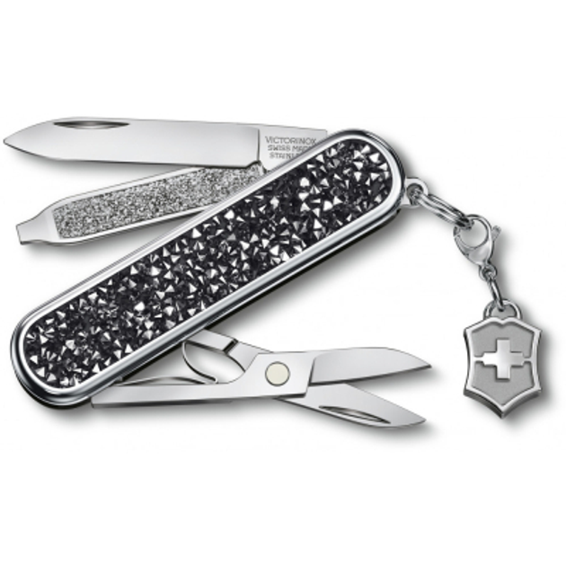 Нож Victorinox Classic SD Brilliant Crystal + брелок-лого (0.6221.35) - изображение 1