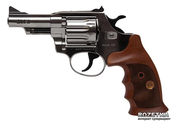 Револьвер Alfa мод 431 3" (никель, дерево) 144943/9 (14310058) - изображение 1