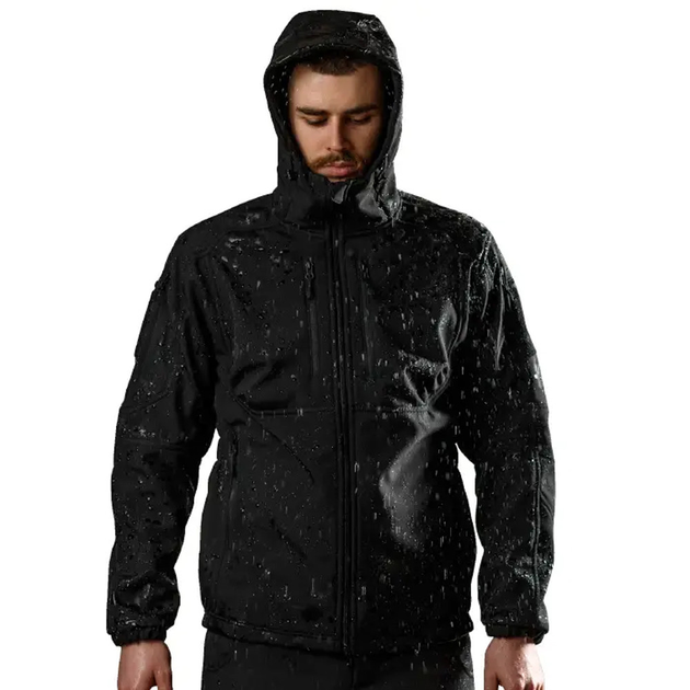 Куртка Marsava Stealth SoftShell Jacket чорна розмір XL - зображення 1