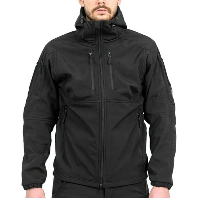 Куртка Marsava Stealth SoftShell Jacket чорна розмір XL - зображення 2