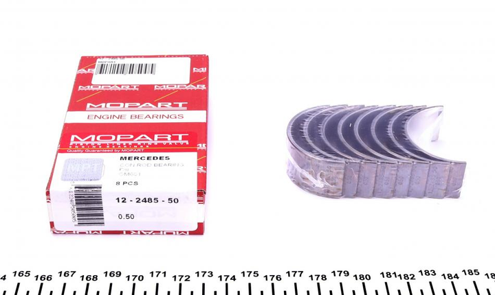 Вкладиші шатунні MOPART 12-2485 50 Mercedes C-Class A6010301260, A6010300760, A6010300260 - зображення 1