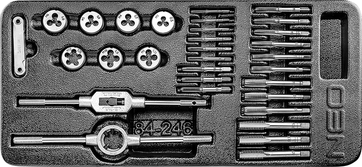 Zestaw gwintowników i narzynek NEO Tools 31 sztuka 84-246 (5907558424430) - obraz 1