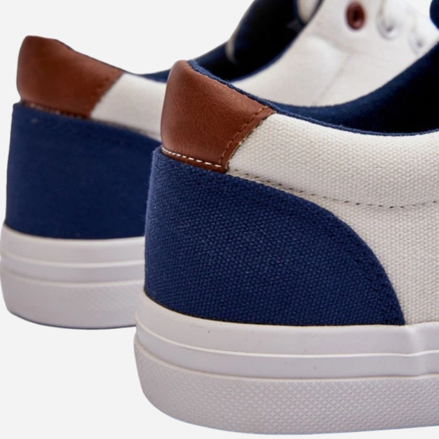 Tenisówki męskie materiałowe Lee Cooper LCW-24-02-2140 44 Białe (5904292130801) - obraz 6