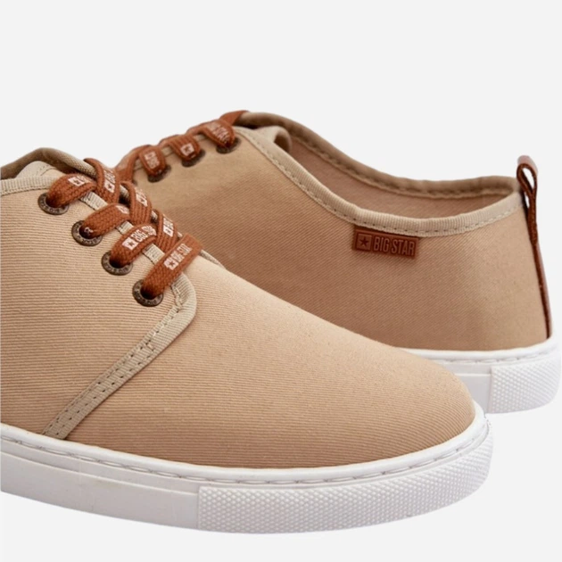 Tenisówki męskie materiałowe Big Star NN176001 41 Beżowe (5900714766405) - obraz 3