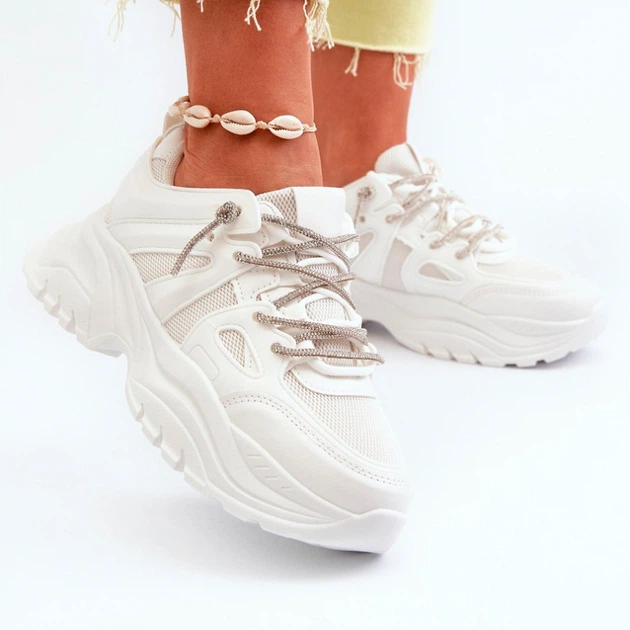 Sneakersy damskie Relissa 39 Białe (5905677180350) - obraz 5